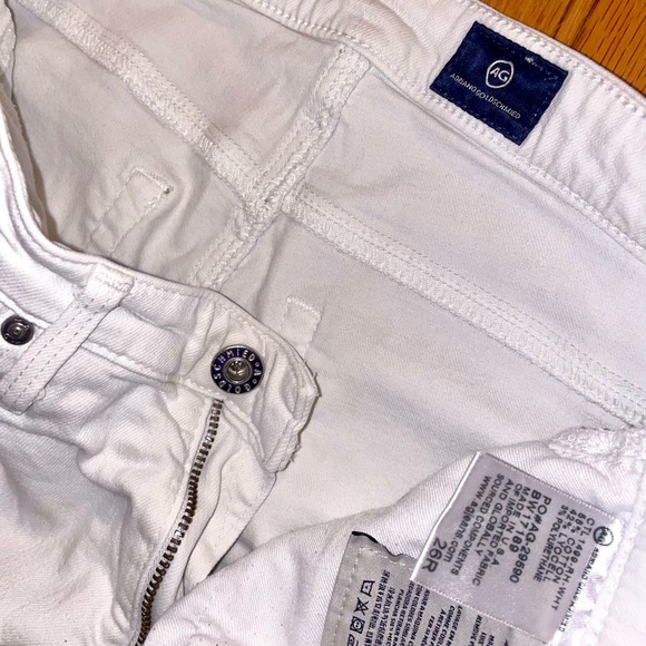 AG Adriano Goldschmied White Mid-Rise Legging Ankle Jeans - Picture 5 of 12